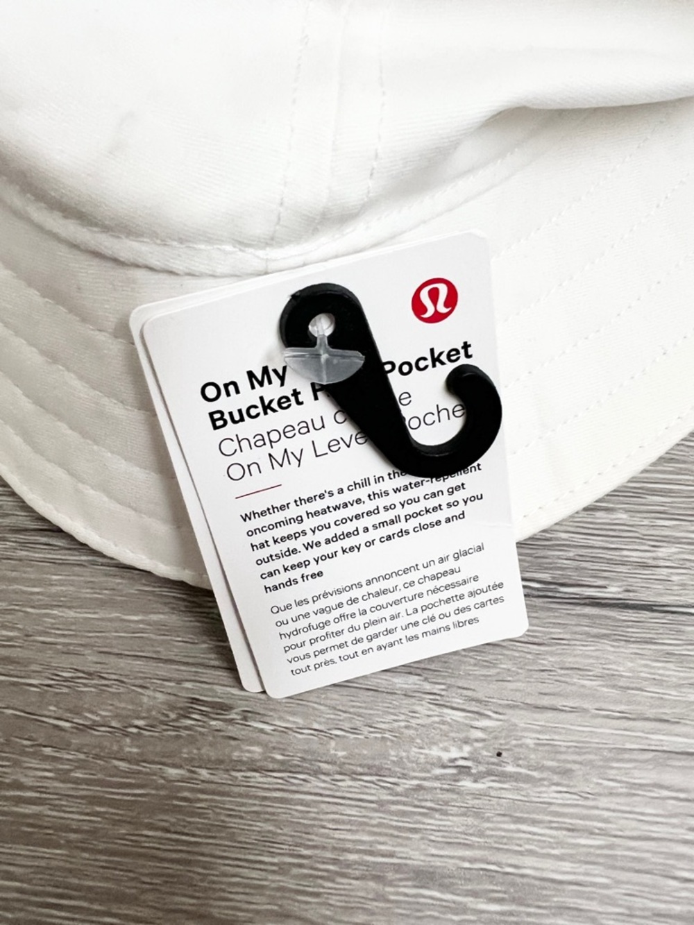 Lululemon | On My Level Bucket Hat with Pocket White NWT - Unisex M/L - Picture 5 of 8